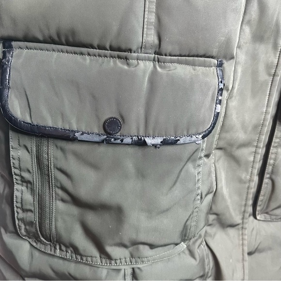 Pajar Women's Size Large Grace Parka Saga Fur's Green Hooded Winter Jacket - Picture 3 of 15